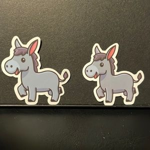 DONKEY FARM ANIMAL STICKERS X 2